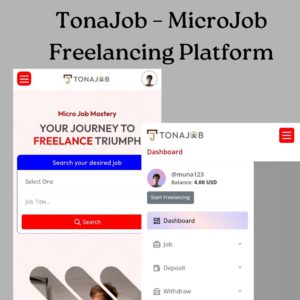 TonaJob – MicroJob Freelancing Platform