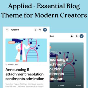 Applied - Essential Blog Theme for Modern Creators